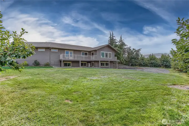 Looking East at the home