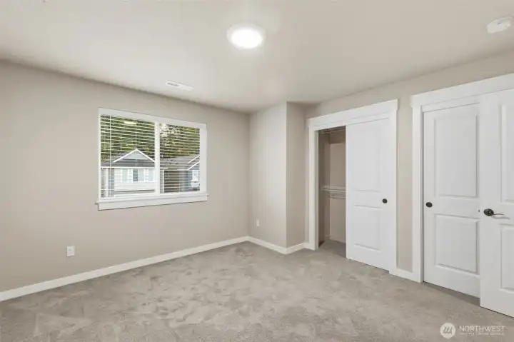 Bedroom 2 upstairs with double closets
