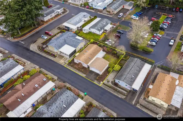 The privacy is amplified by you not having a neighbor directly at the back.