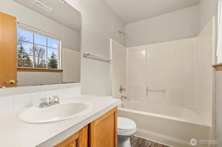 Full bath on second floor