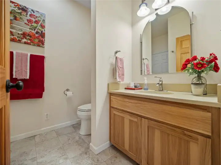 3/4 guest bathroom.