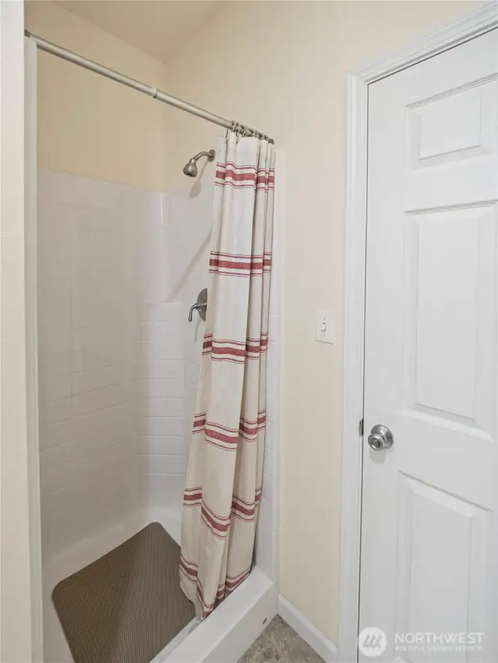 3/4 guest bathroom.