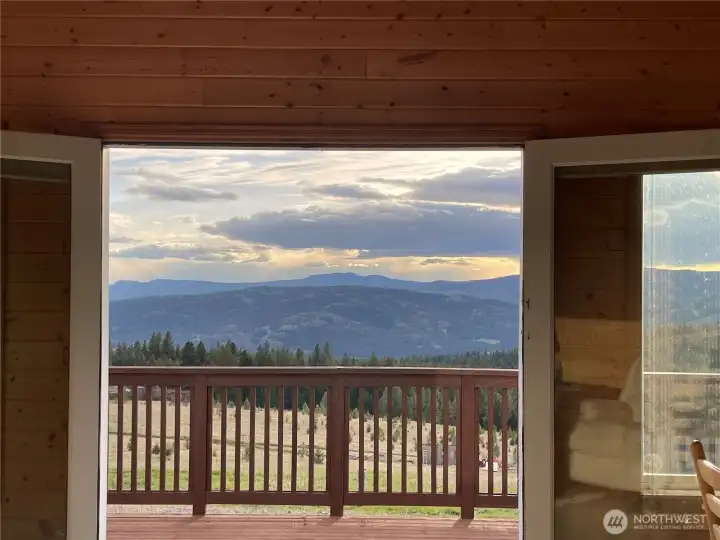 gorgeous views out the living area