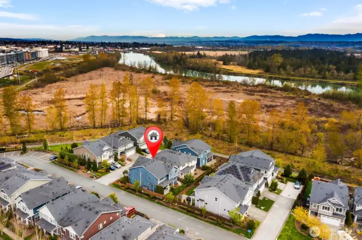 On a clear day you can see mountain peaks, winding river and rolling valleys - truly a unique location
