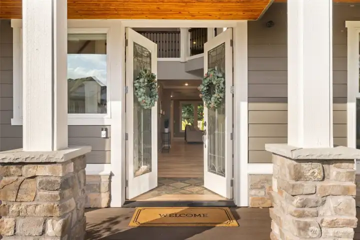 Grand French door Entrancee