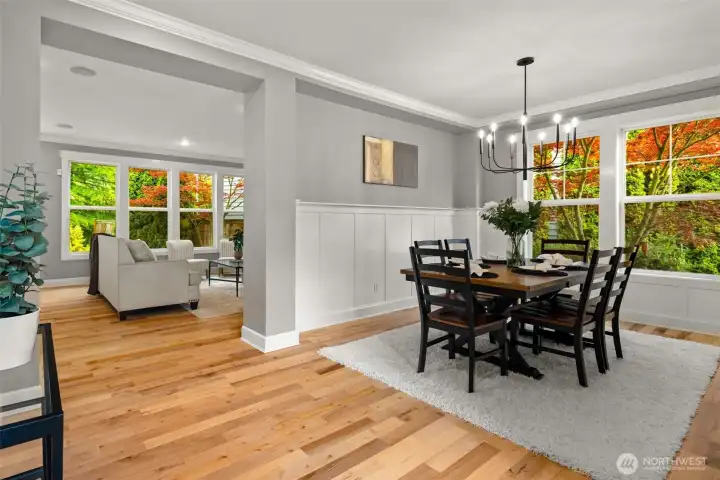 Enjoy dinner with the ones closest to you in this dedicated dining area