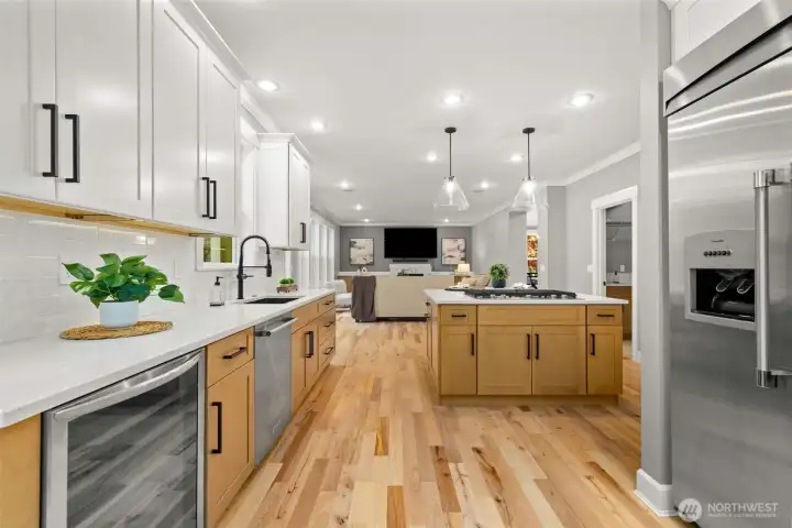 Looking from Kitchen into living area.
