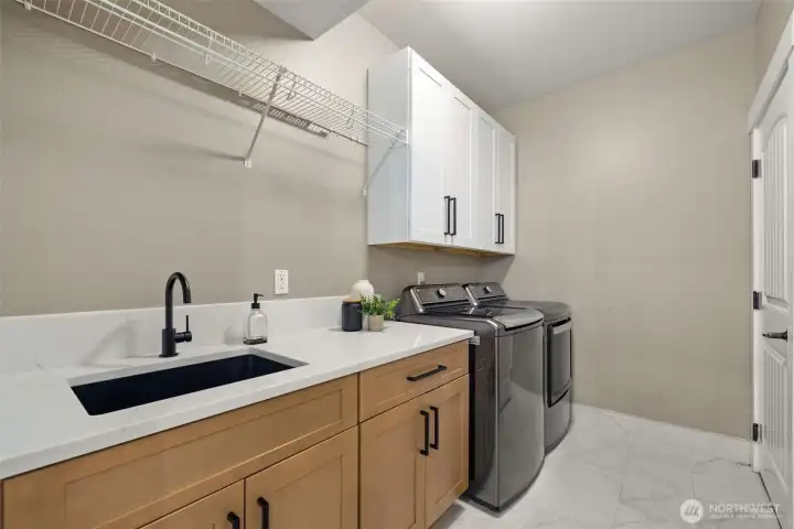 Updated Laundry room with sink