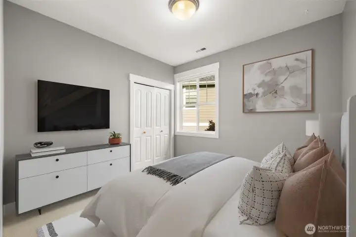 Upstairs Bedroom *Virtually Staged*