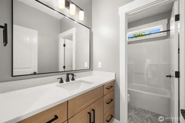 Upstairs fully updated bathroom