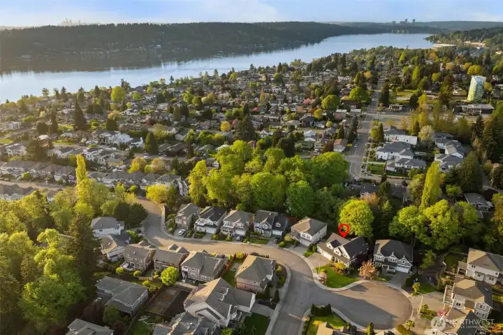 Proximity to Bellevue and Seattle offers a convenient commute.