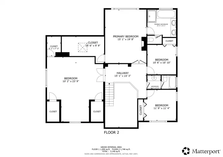 Upstairs Floor Plan