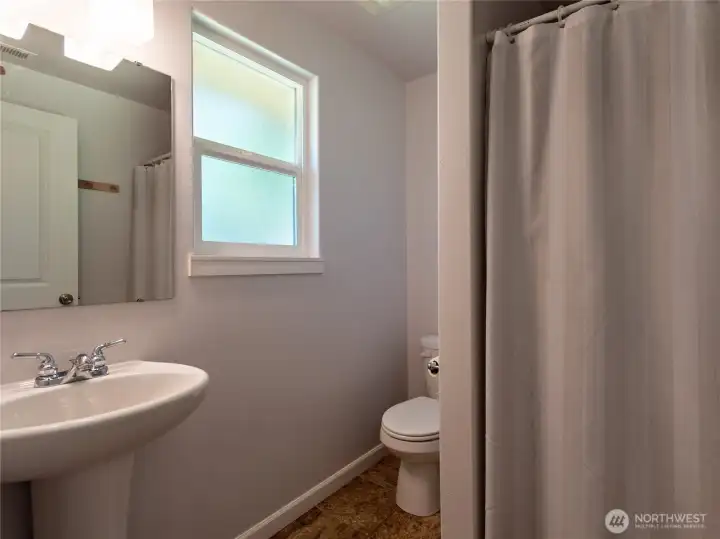 The 2nd bathroom with a shower.