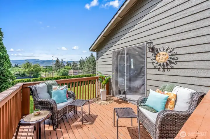 Deck off of the primary bedroom