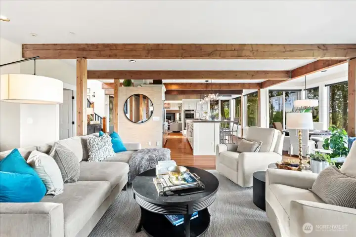Spacious great room designed for entertaining.