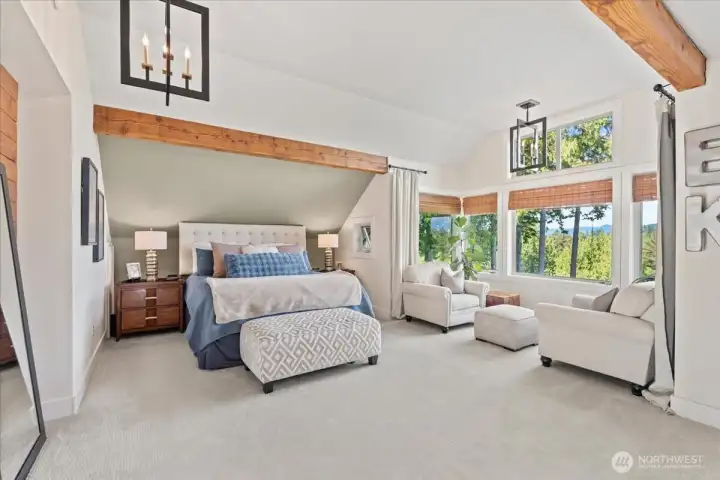 Luxurious primary suite retreat.