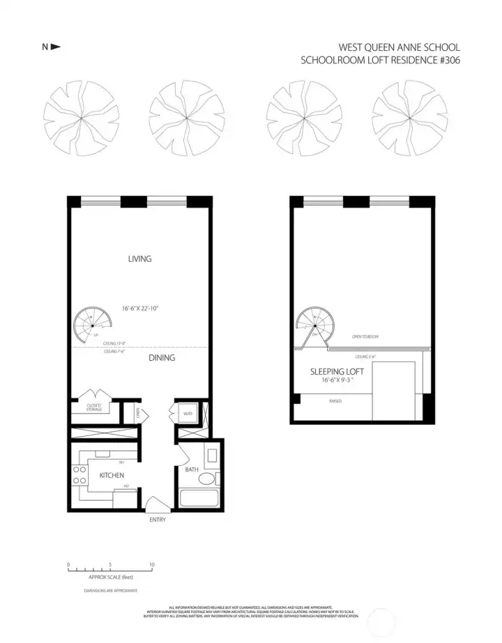 The efficient loft layout balances openness and privacy while maximizing utility throughout the home's unique vertical footprint.