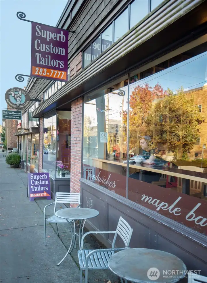The iconic Spot sign recalls generations of neighborhood gathering, preserving a visual link to Queen Anne's commercial and social history.