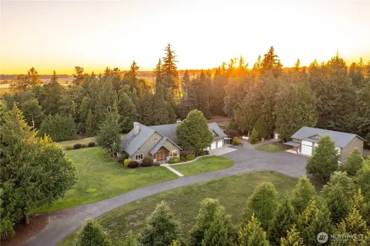 Welcome to this luxury acreage estate on 4.7 private acres on Lynden's desirable west side, offering the ultimate Pacific Northwest lifestyle with two residences, a heated shop, resort-style outdoor living, and exceptional privacy. Welcome to this luxury acreage estate on 4.7 private acres on Lynden's desirable west side, offering the ultimate Pacific Northwest lifestyle with two residences, a heated shop, resort-style outdoor living, and exceptional privacy.