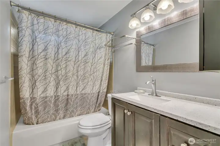Full bath upstairs Full bath upstairs