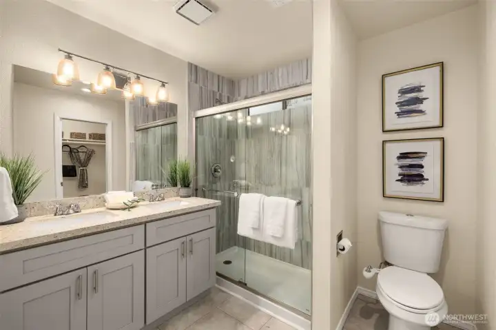 A beautifully remodeled bath creates a peaceful start to every morning.
