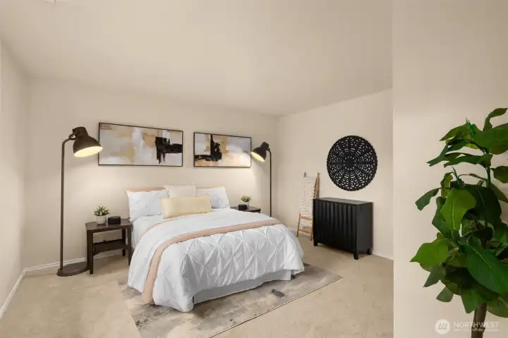Oversized bedrooms are a welcome reminder of an era when homes were built with comfort in mind. Bedroom #2