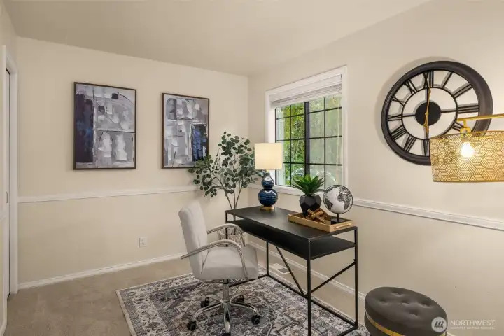Bedroom #5 on the main level offers additional options for sleep, work, hobbies, or your next creative project.