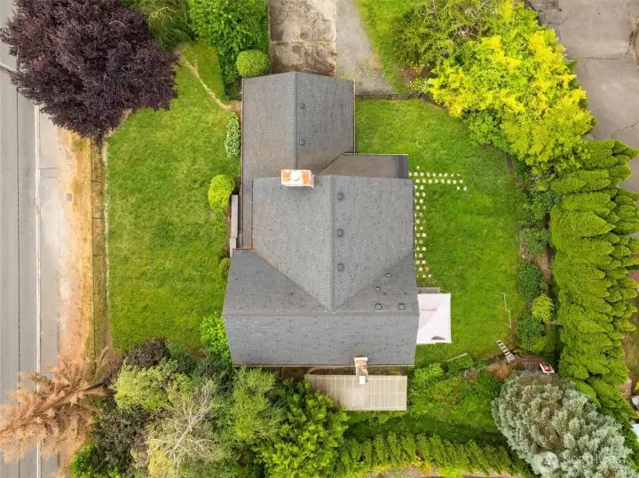 The surrounding landscape creates a secluded setting.