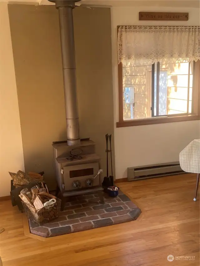 Woodstove in the living room