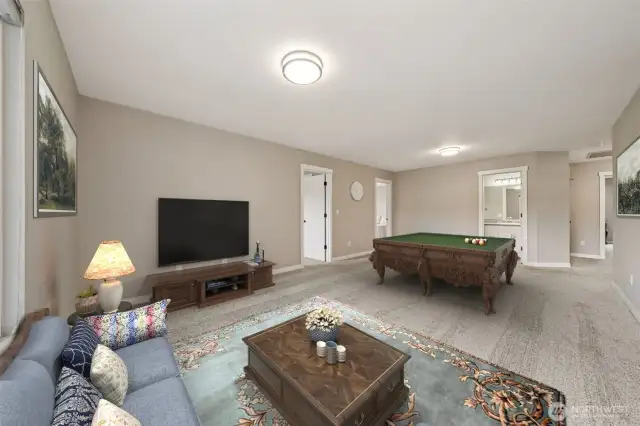 Bonus Room virtually staged.