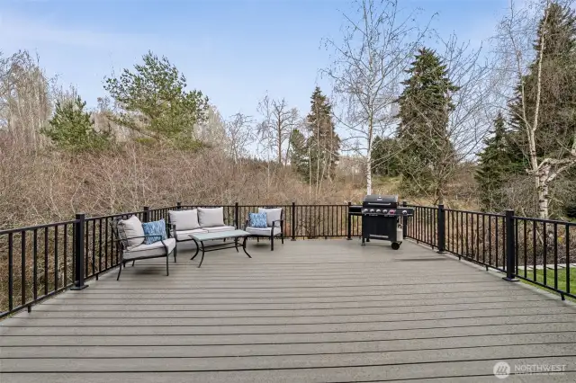 Enjoy the privacy & natural setting surrounding the Home on this oversized beautiful Deck.