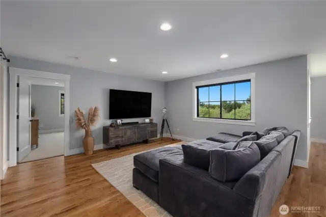 Upper living area with lots of space & rec area too.