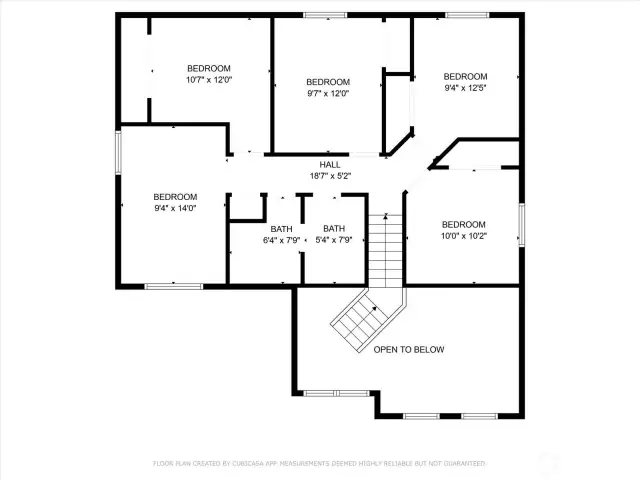 Upper floorplan