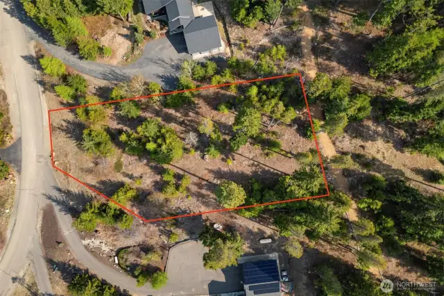 Nearly 3/4 of an acre ready to build