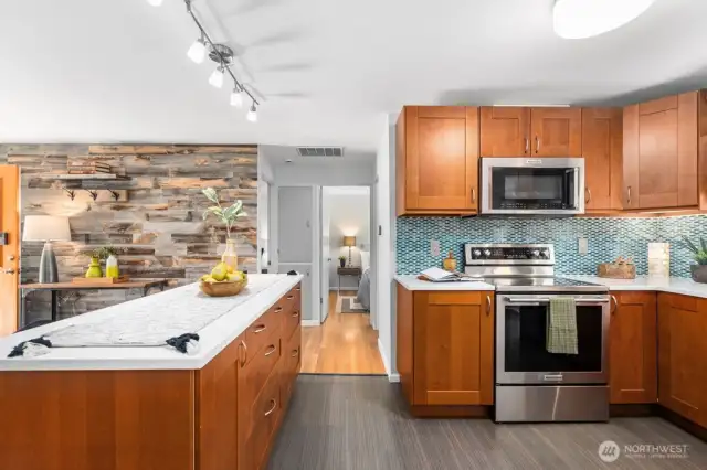 Kitchen and Island