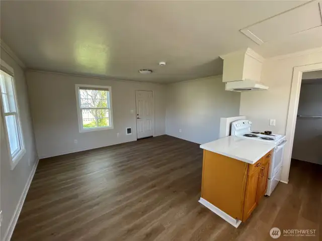 Unit B - Kitchen and Living area