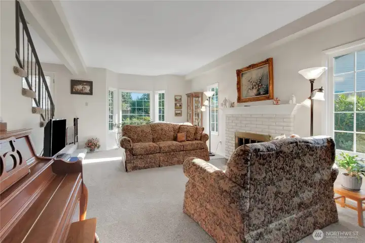 Living Room large enough for a Piano