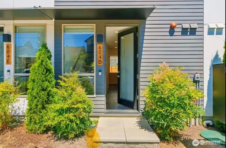 Airy and light filled entrance.