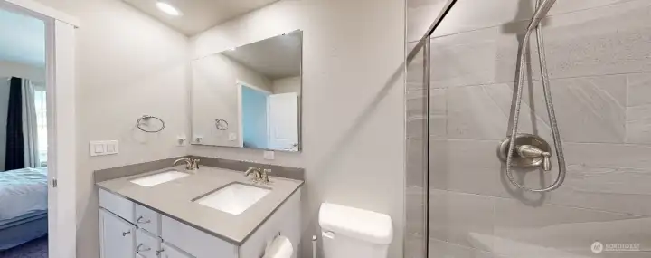 Primary Bathroom, dual sinks