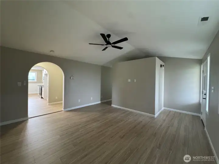 Vaulted ceilings, Living Room