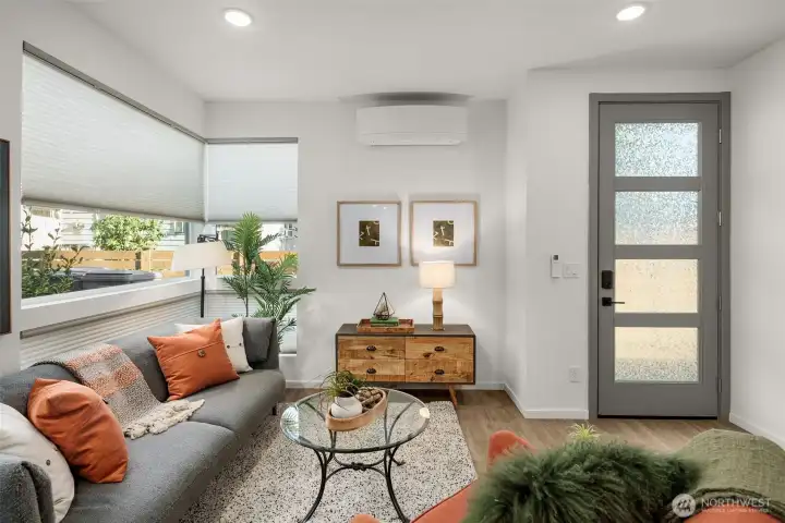 Large Picture Framed Windows Allowing Natural Light to Pour Throughout