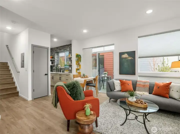 Sliding Doors to Outdoor Porch