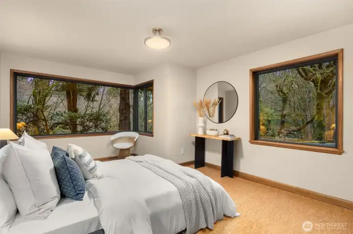 Another bedroom with mesmerizing views.