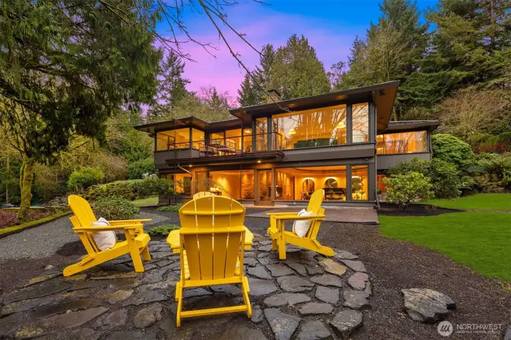 The view from the firepit.