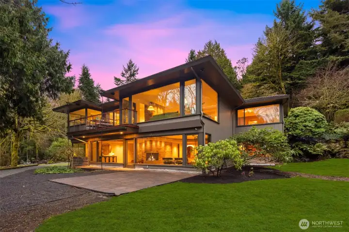 Exterior features fresh paint, decks, roof + gutters.