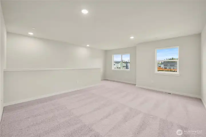 Loft area. Photos of a previously completed home. Actual colors and finishes may vary. See site agent for details.