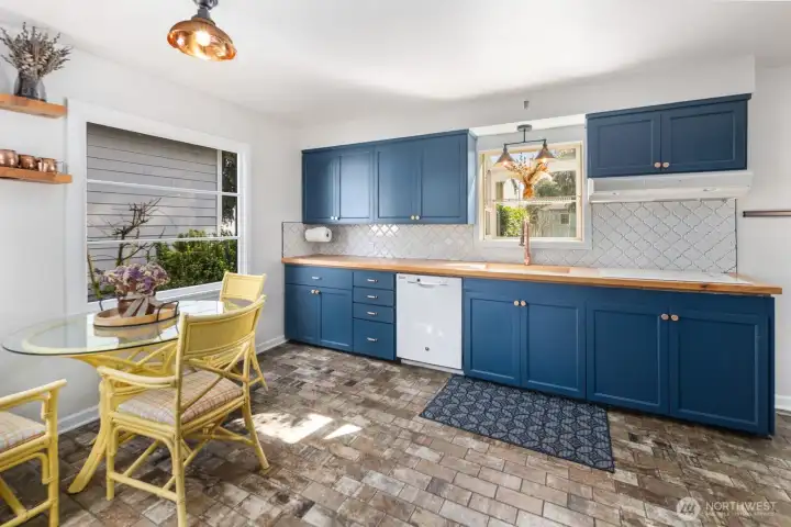 Freshly painted and drenched with character and copper accents and custom dimmable lighting to set any mood.