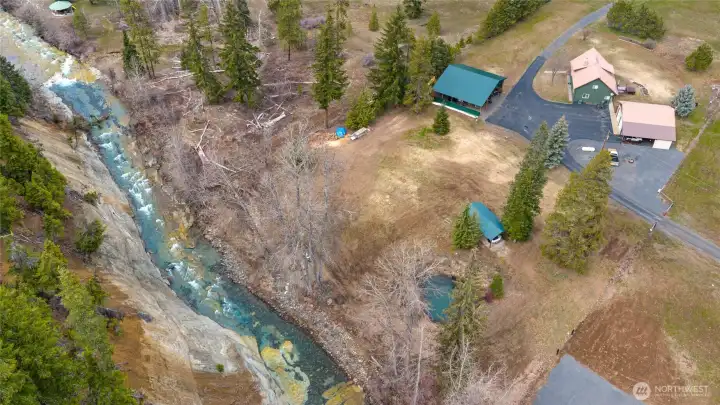Aerial view of property.