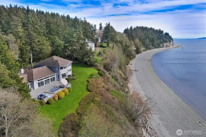 A stunning home on the Sound.