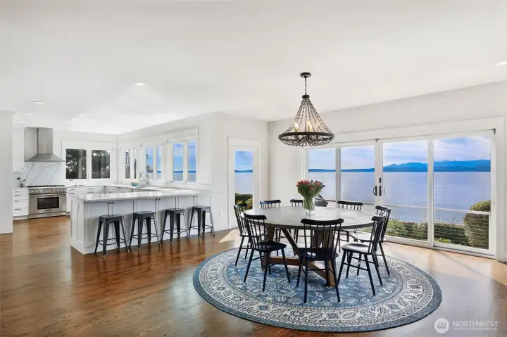 Open for entertaining.